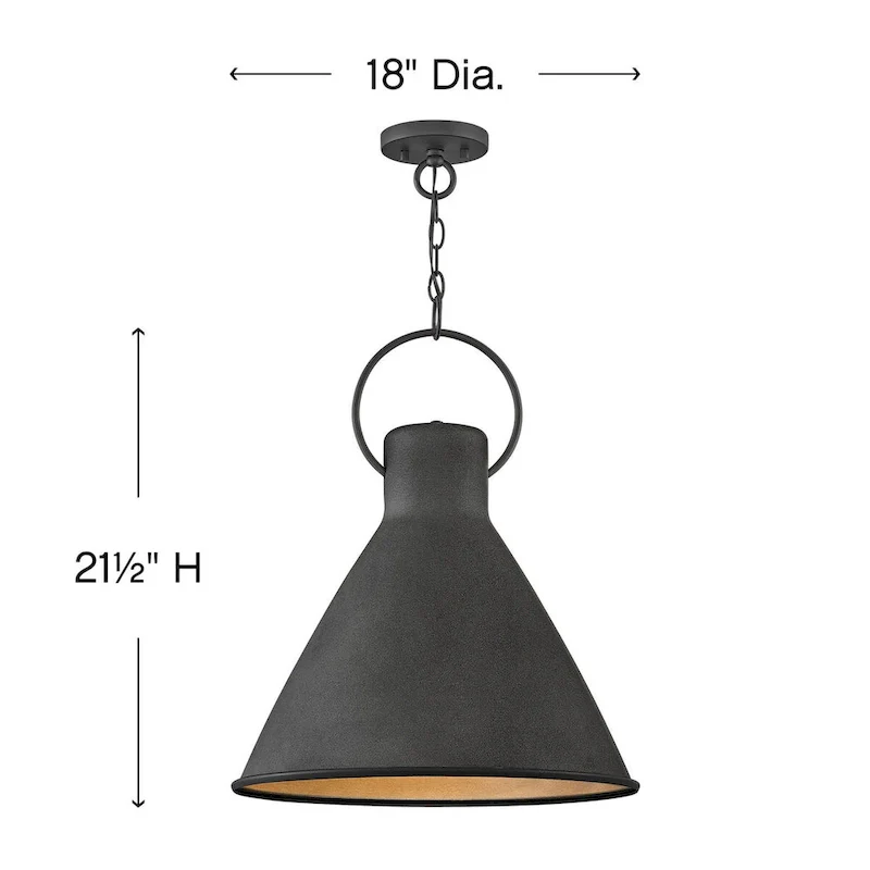 Hinkley Lighting Winnie Single Light 18  Wide Pendant