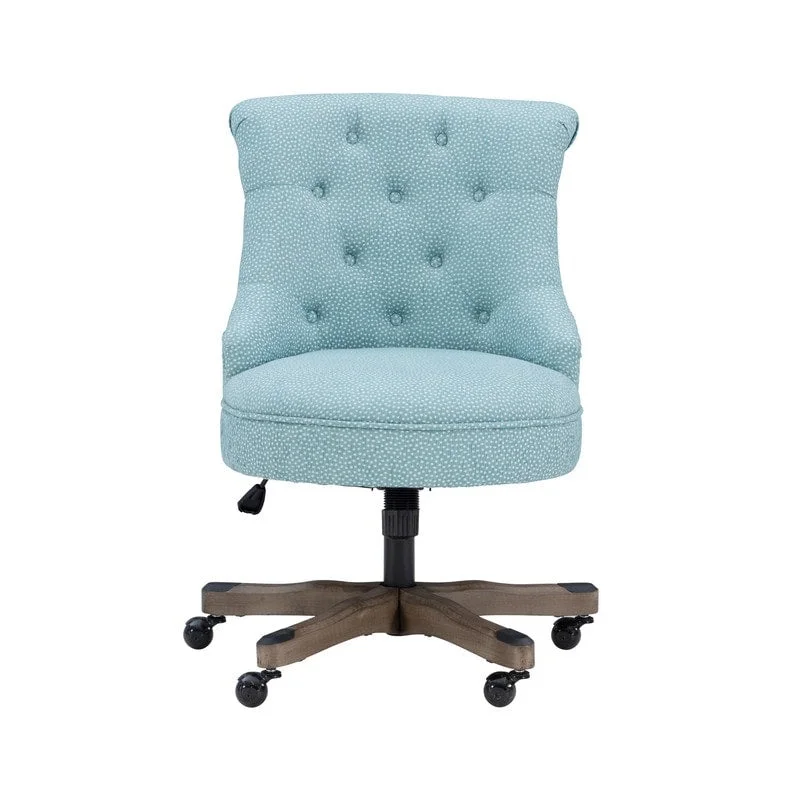 Bond Blue Speckled Upholstered Office Chair