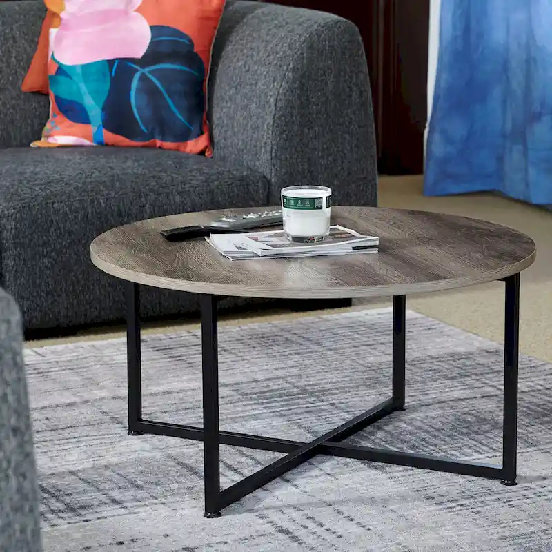 Household Essentials Round Coffee Table - 31.5