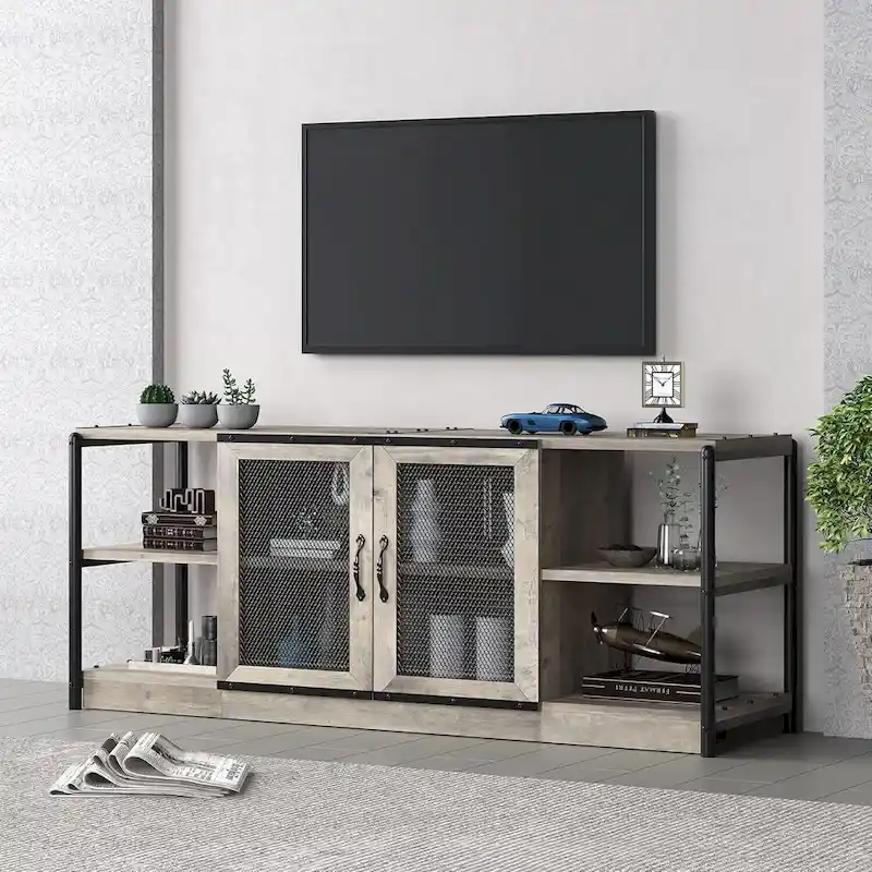 65-Inch Long Wooden TV Stand