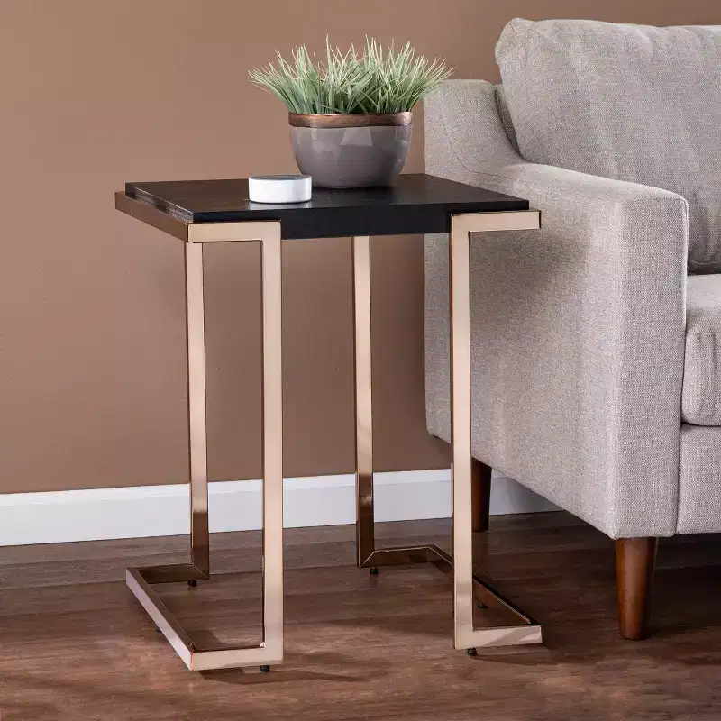 Holly & Martin Barcia Side Table - Black - SEI