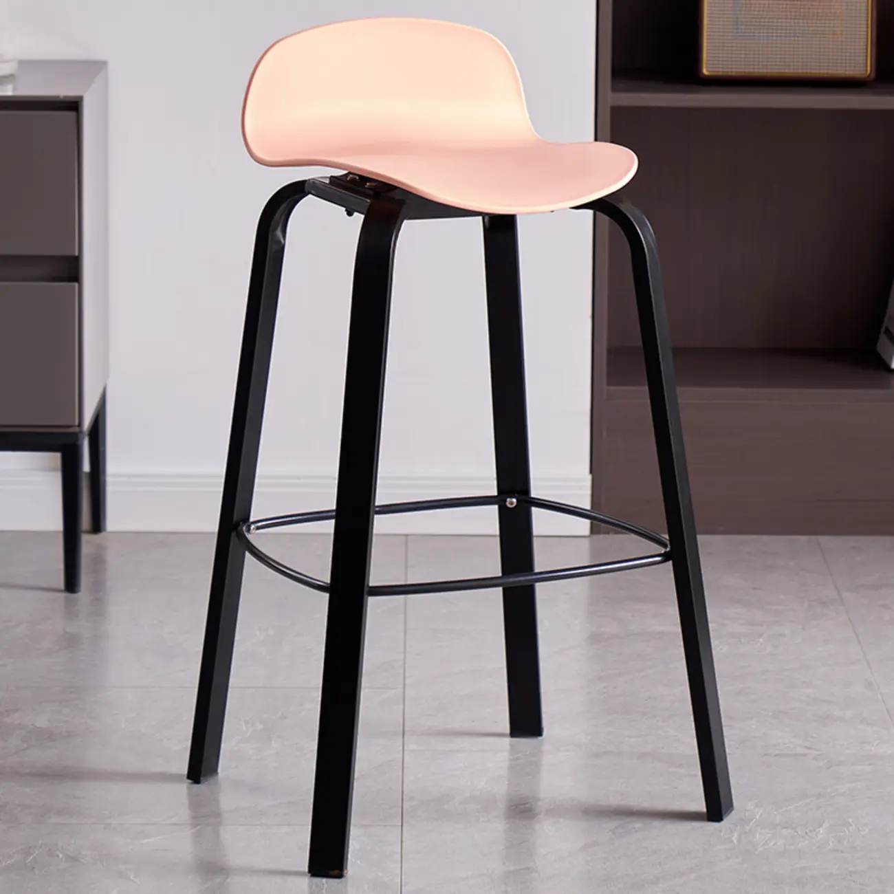 Bar Height Modern Plastic Armless Bar Stools