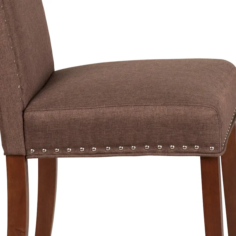 Parsons Chair with Silver Nailhead Trim (Set of 2)