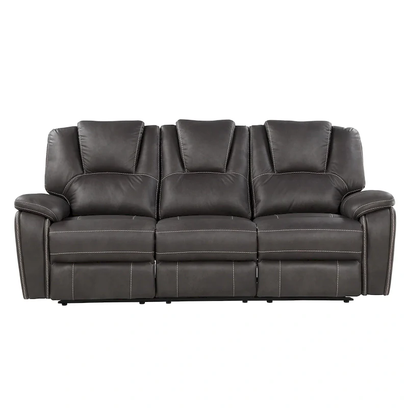 Steve Silver Kameryn Faux Leather Manual Reclining Sofa