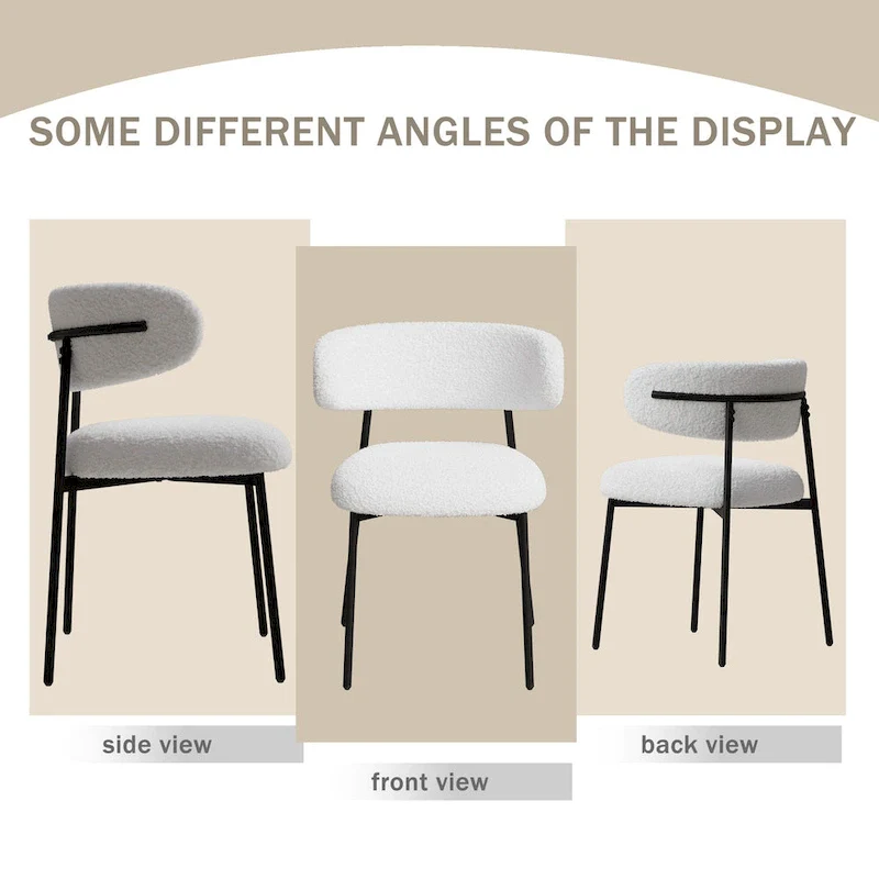 Dining Chairs Set Of 2 With Metal Legs