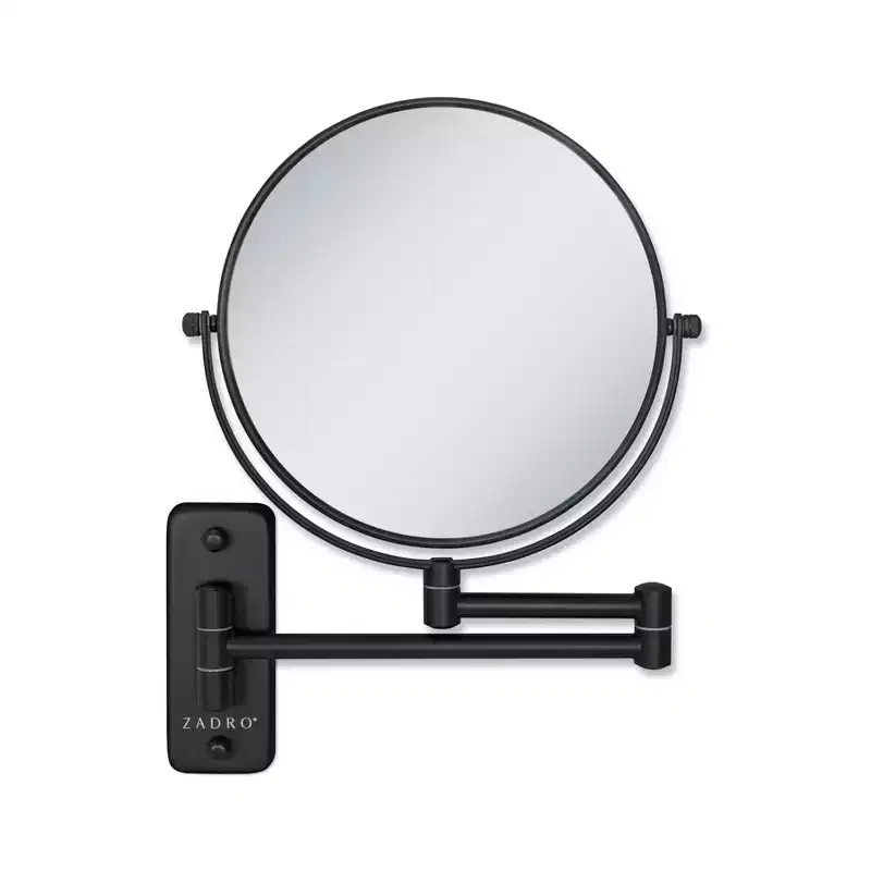 Zadro 9.25x12.25 Dual Arm Wall Mount Bathroom Vanity Makeup Mirror