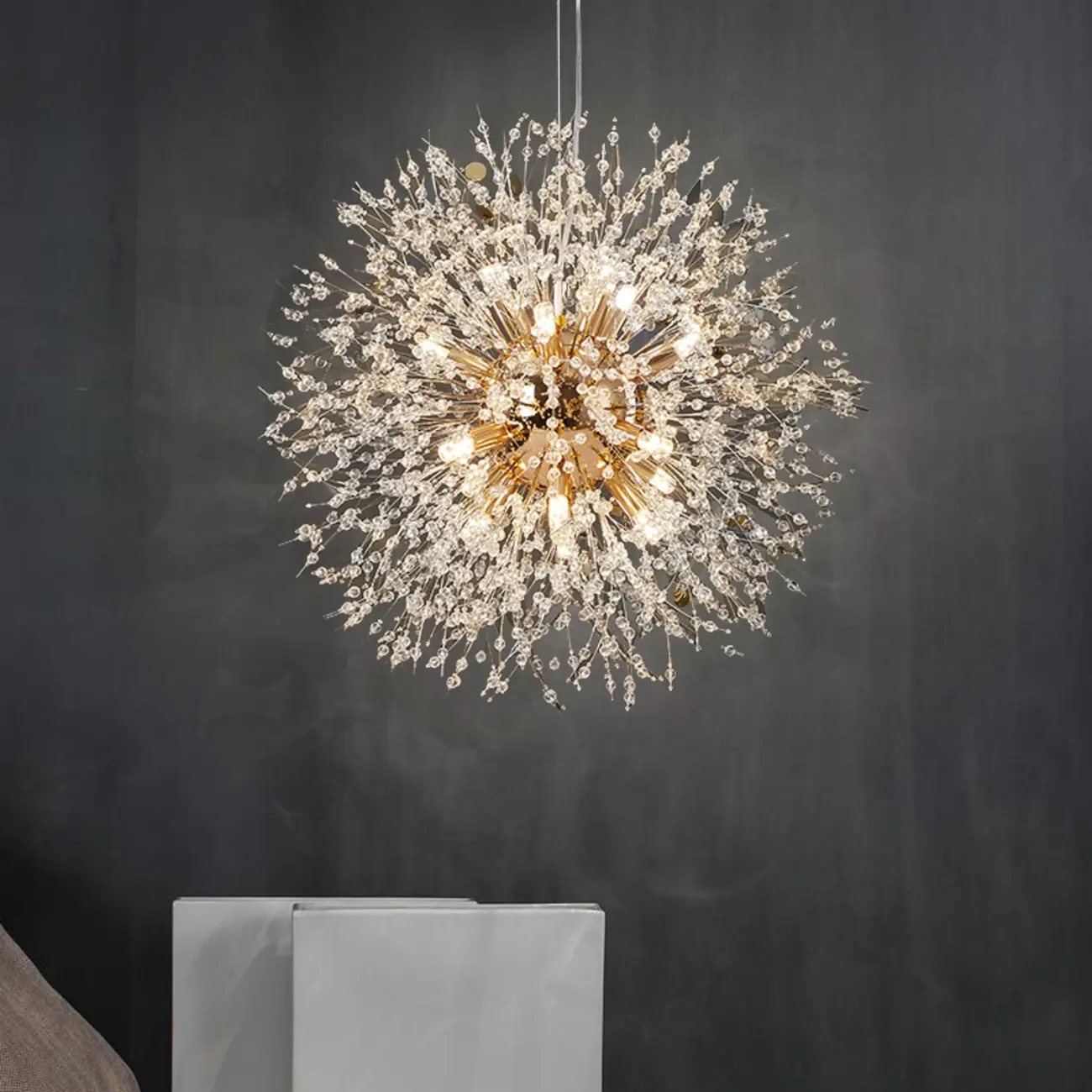 Luxury Crystal Chandelier Starburst with Flexible Length