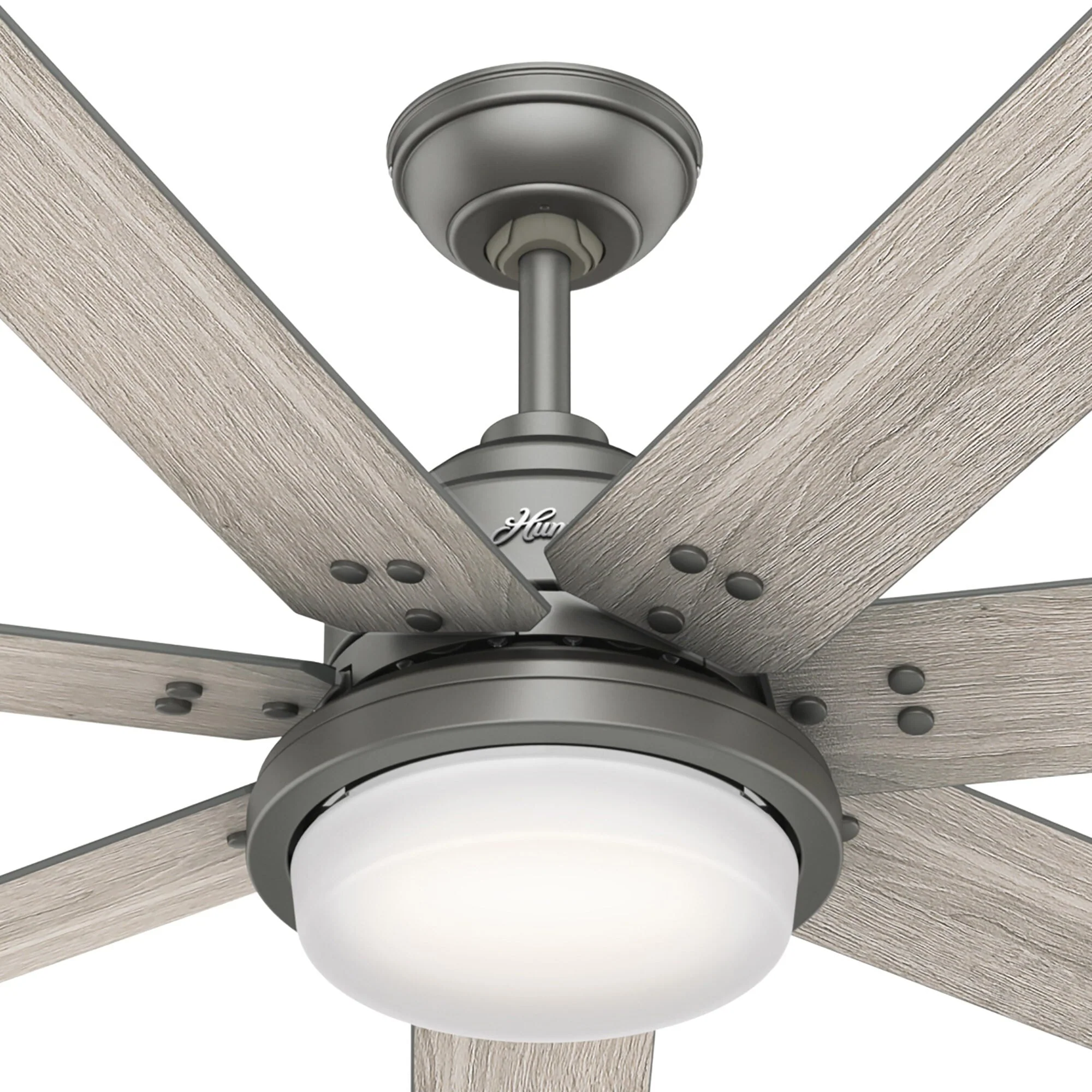 Hunter WiFi Whittington Ceiling Fan with LED Light, Handheld Remote - Windmill - Industrial, Farmhouse, Rustic - SMART FAN!