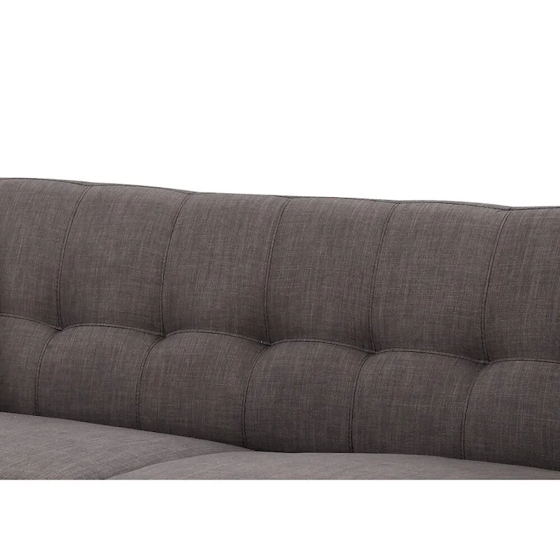 Mid-century Modern Charcoal Sofa