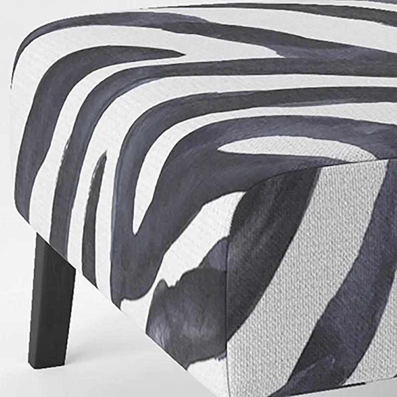 Designart Zebra Striped  Upholstered Cabin & Lodge Accent Chair and Arm Chair