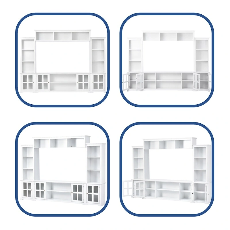 Modern Minimalism Style Entertainment Wall and TV Stand