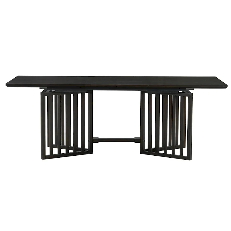 Farmhouse 9-Piece Dining Table with 212 Removable Leaves & 8 Dining Chairs