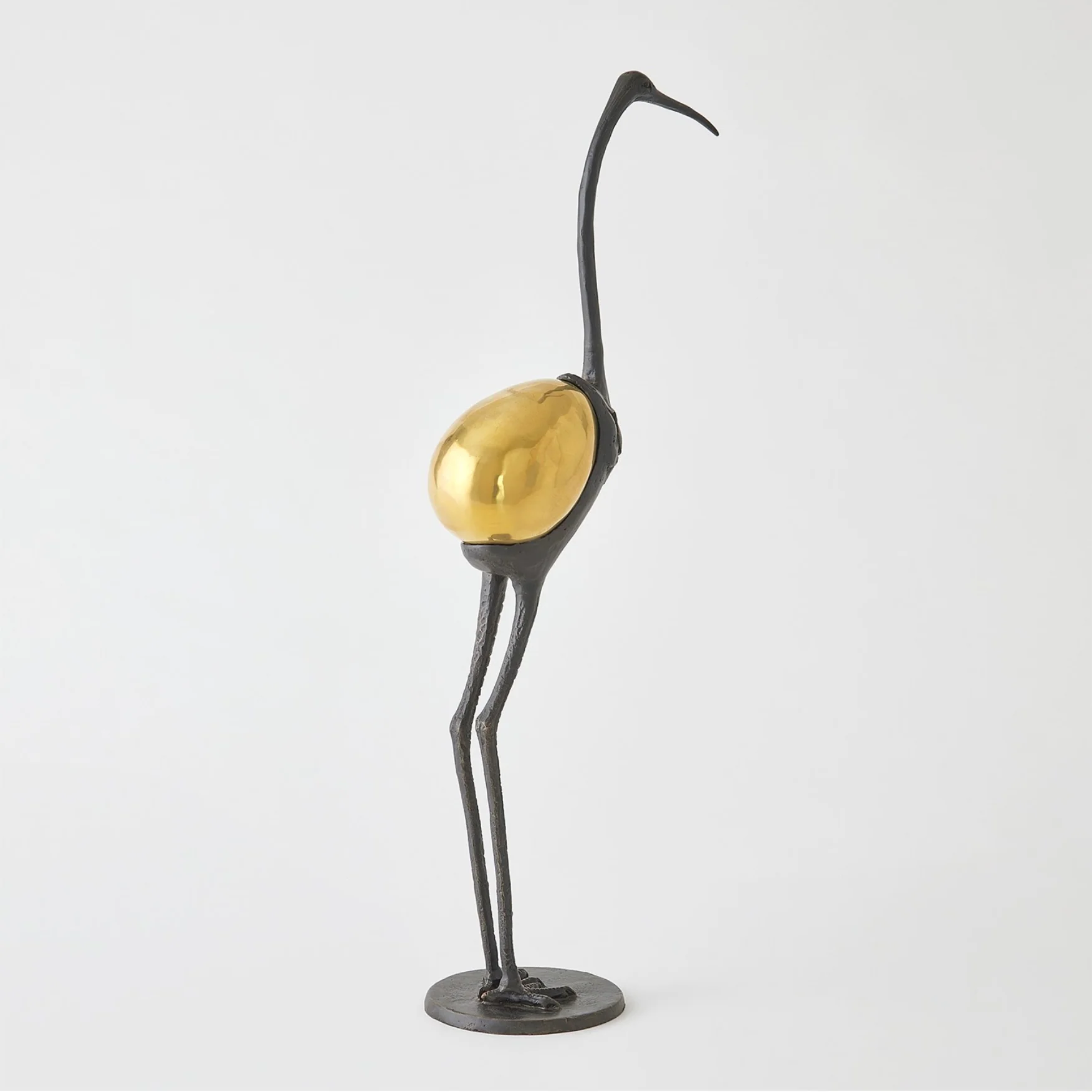 PRECIOUS EGG SCULPTURE-BRASS