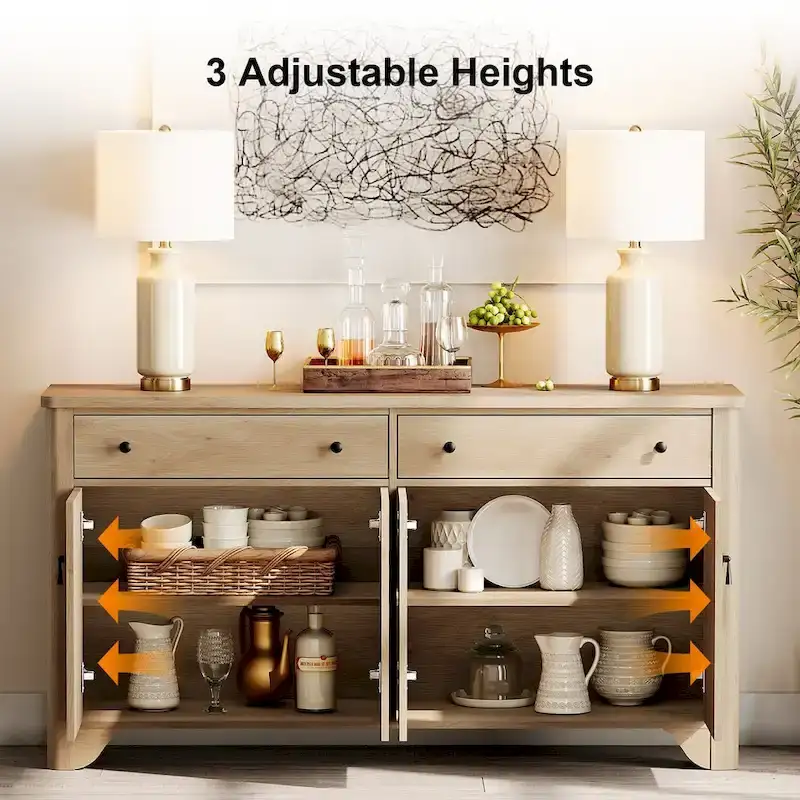 WAMPAT Farmhouse 3PCS Bedroom Set, 59