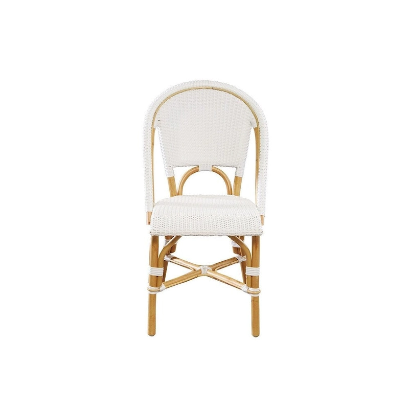 Leroy Rattan Dining Chair, White
