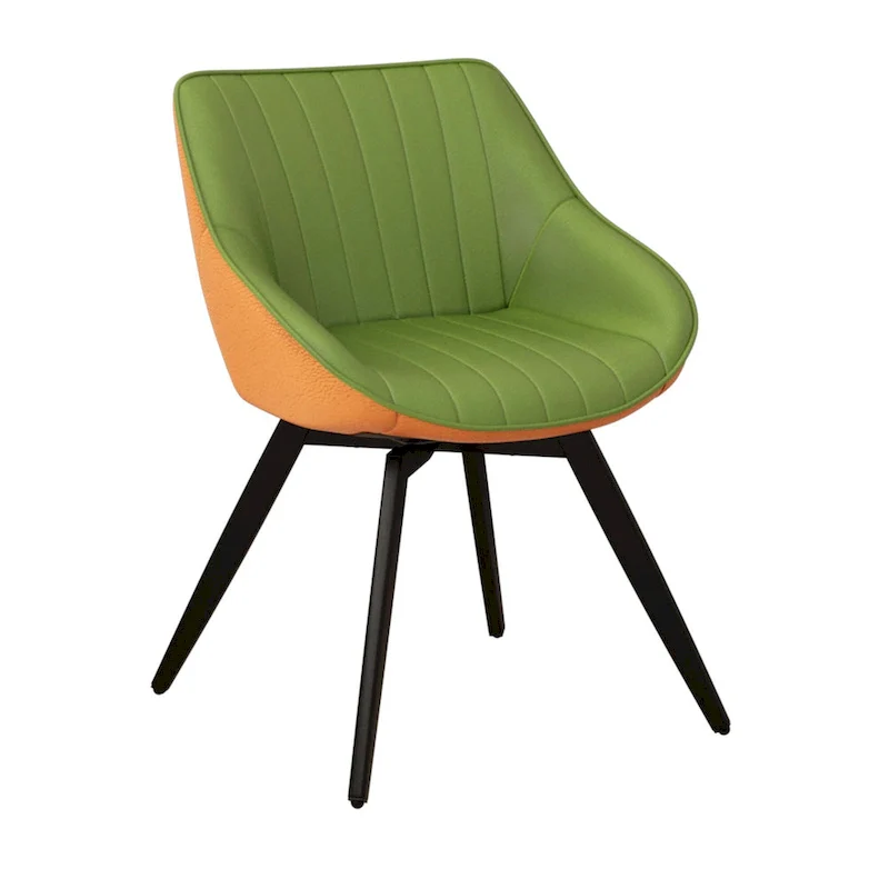 Set Of 2 Dining Chairs With Metal Legs