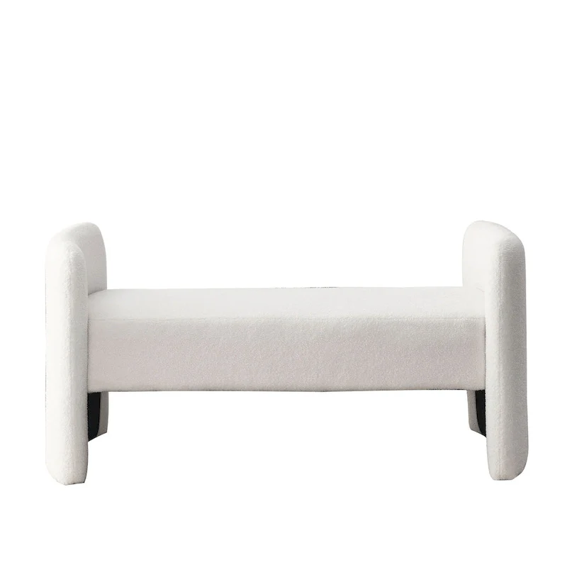 GDFStudio - Harper H-Frame Polyester Upholstered Bench with Modern Versatile Design