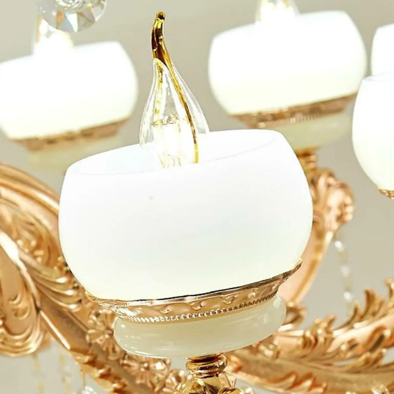 Large Gold Multi-Tier up Light Crystal Pendant Ceiling Chandelier