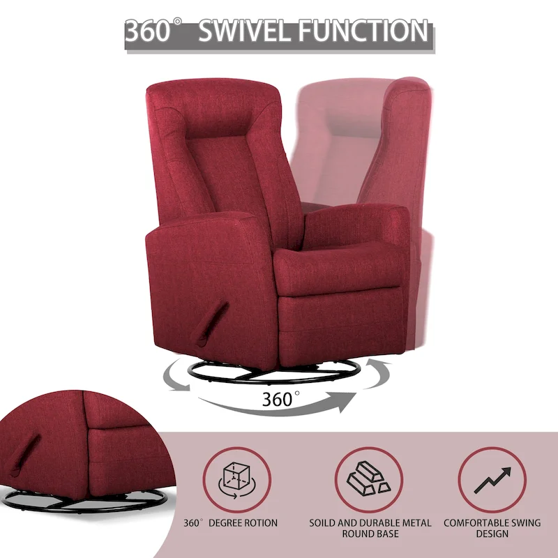 Glider Recliner Rocker Recliner Swivel Recliner Chair Accent Chair