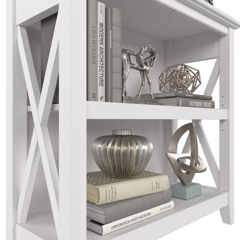 Key West Small 2 Shelf Bookcase by Bush Furniture
