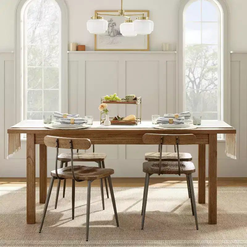 Plank Top Rectangular Wood Dining Table - Hearth & Hand with Magnolia