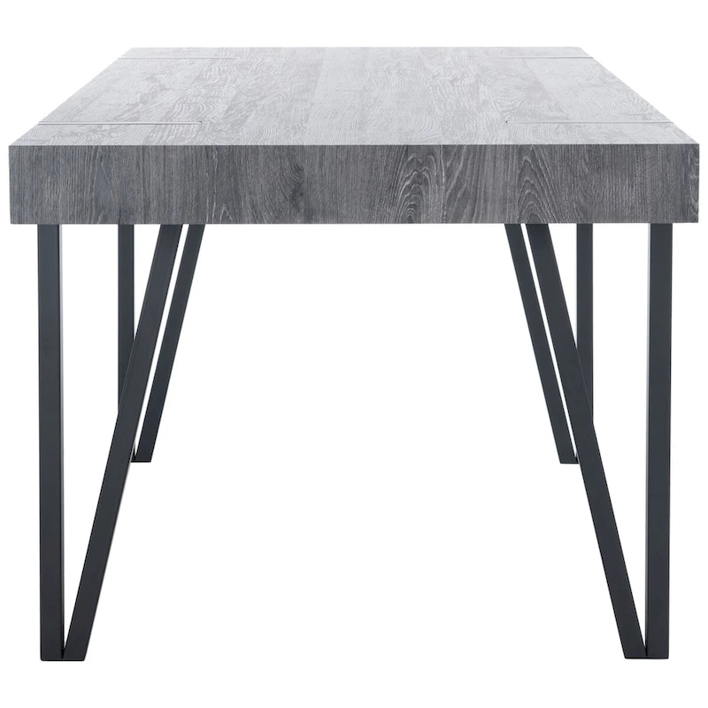 SAFAVIEH Asal Mid-Century Industrial Rustic Dining Room Table - 59.1 W x 35.4 L x 29.5 H - 59Wx35Dx30H