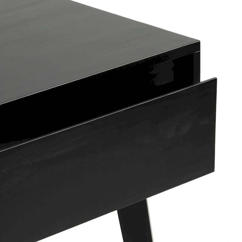 Plank and Beam Scandinavian Nightstand with 1 Drawer