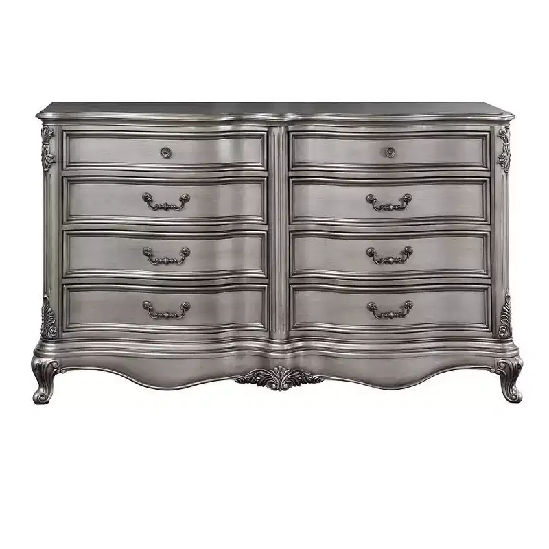 Acme Furniture Ariadne 8-Drawer Dresser Antique Platinum Finish