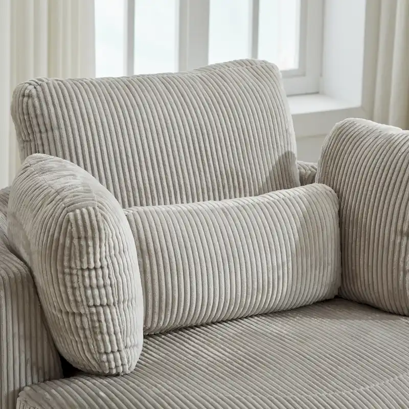 Upholstered Swivel Barrel Armchair Club Chair With Metal Base