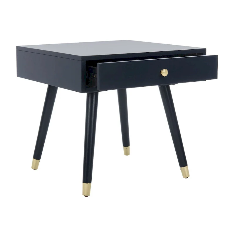 SAFAVIEH Sunny Mid-Century Gold Cap End Table - 24 x 24 x 22.3 - 24Wx24Dx22H