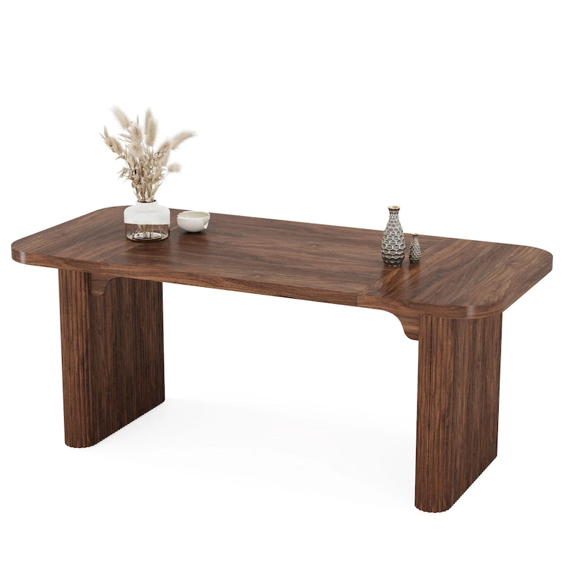 62-inch Rectangular Dining Table for 4-6, Modern Simple Kitchen Dinner Tables for Dining Room