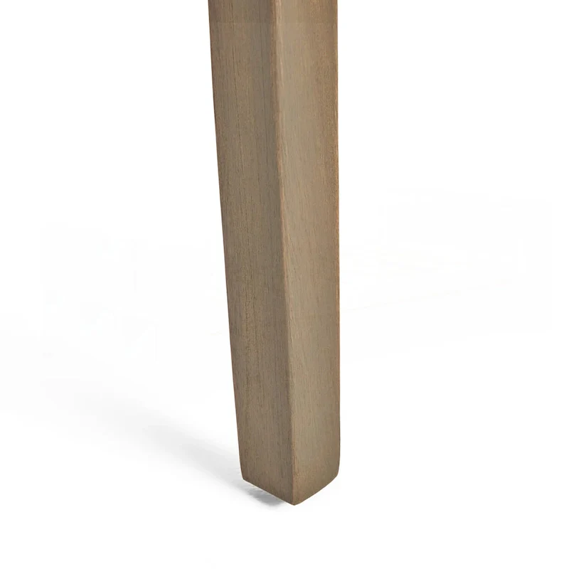 Acacia Wood Patio Dining Chairs Set of 2