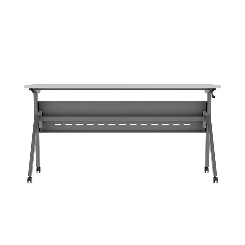 Commercial Nesting Flip Training Table with Steel Frame and Y-Legs - 23.5W x 60D x 30H