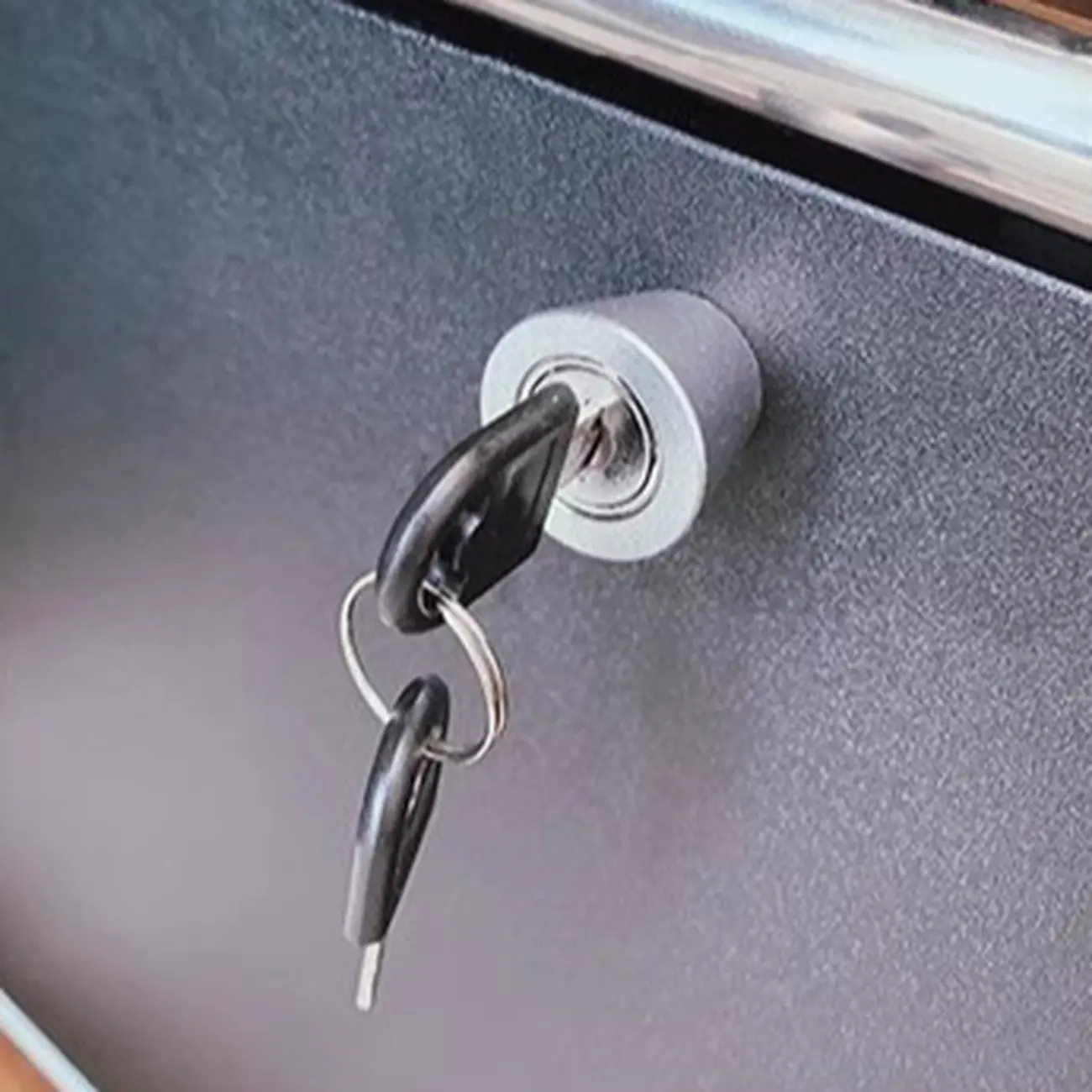 Modern Steel Nightstand with Drawer and Open Shelf