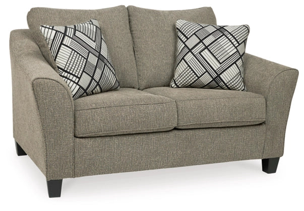 Barney Taupe Living Room Collection with Optional Queen Sleeper