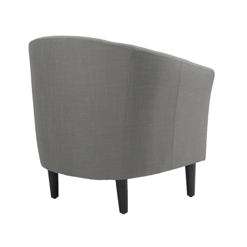 Linen Barrel Accent Chairs - Beige/Blue/Grey/Khaki/Light Grey, Modern Design