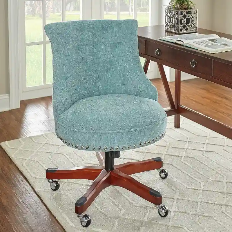Teal Swivel Office Chair