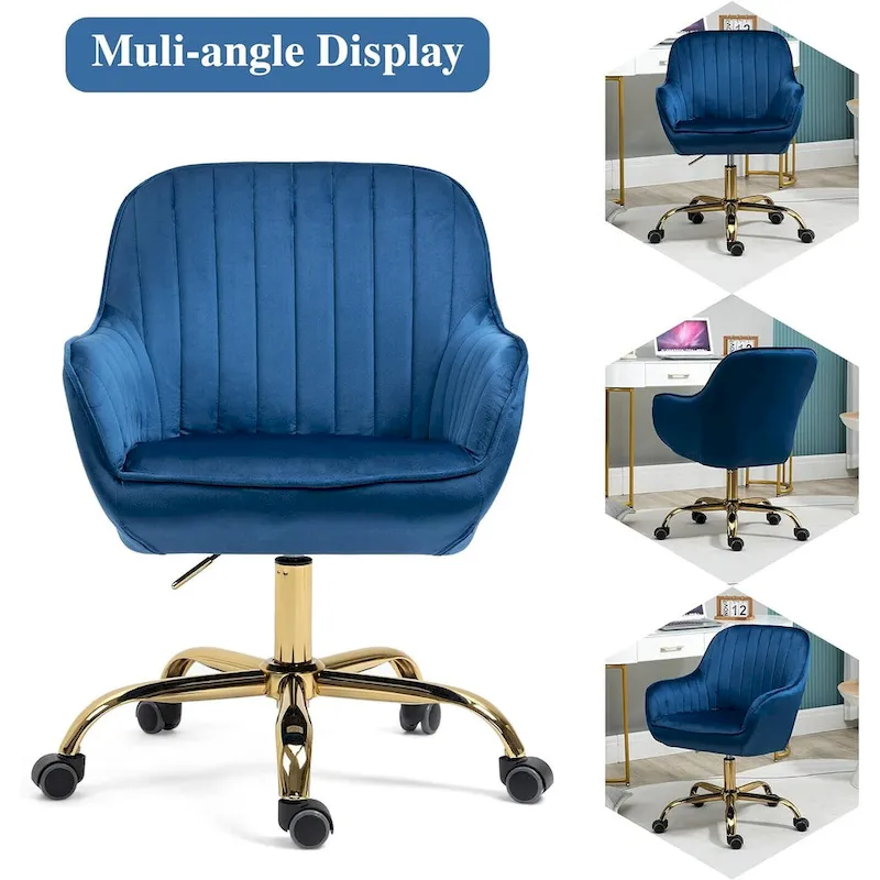 Howtai Swivel Home Office Chair with Rollers