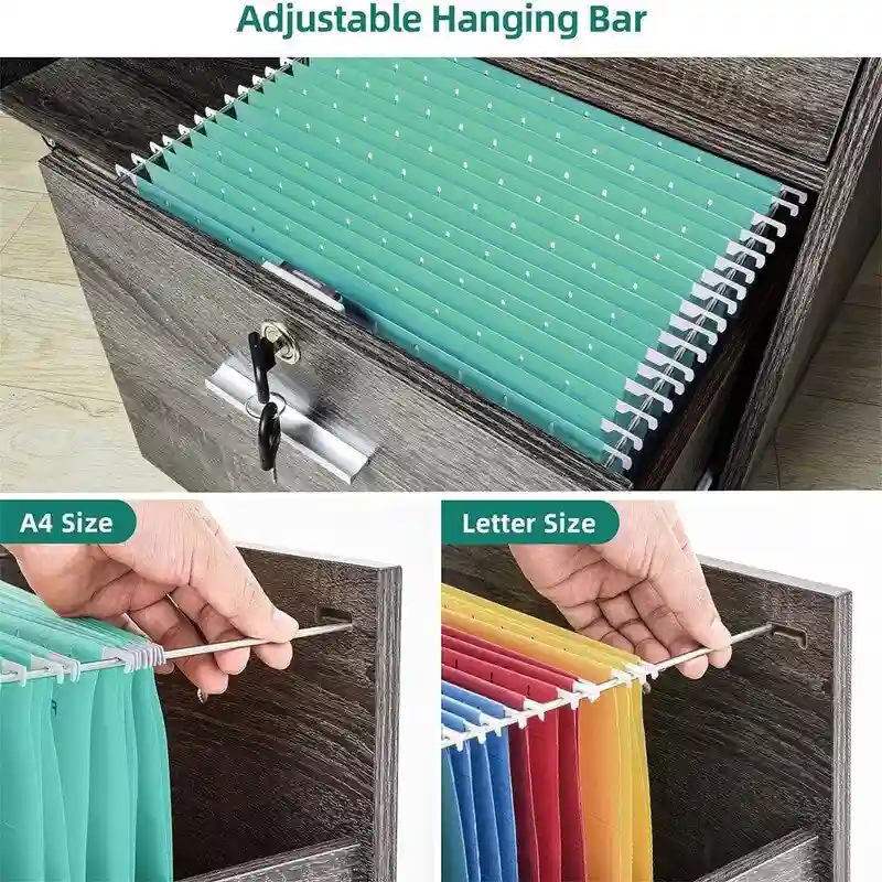 3 Drawer Mobile Lateral Filing Cabinet - 15.6 D x 35 W x 25.6 H