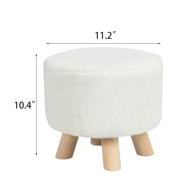 Adeco Foot Rest Ottoman Pet Stool