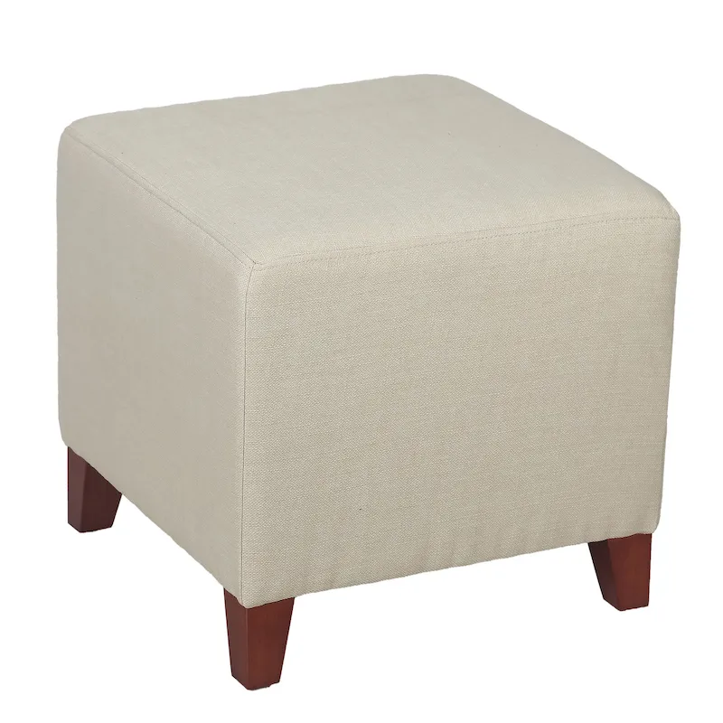 British Style Cube Ottoman Footstool
