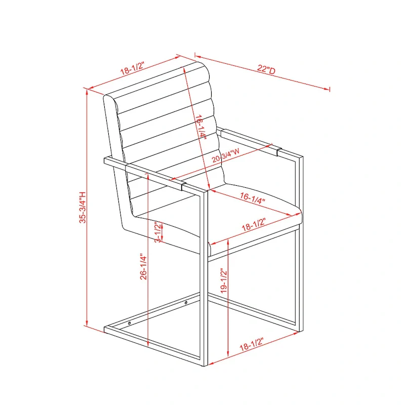 Brown Upholstered Dining Chairs with Sled Base - Set of 2