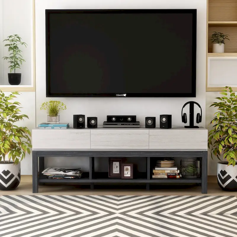 White Oak & Distressed Grey Modern 60