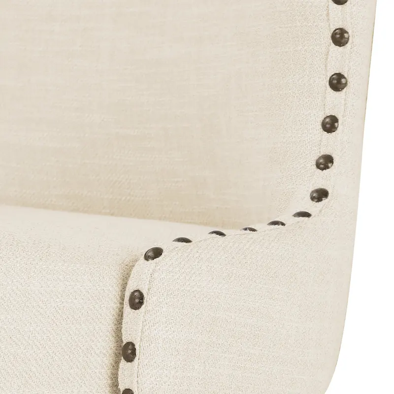 26 in. Faux Leather Swivel Bar Stool - Mid-Century Modern