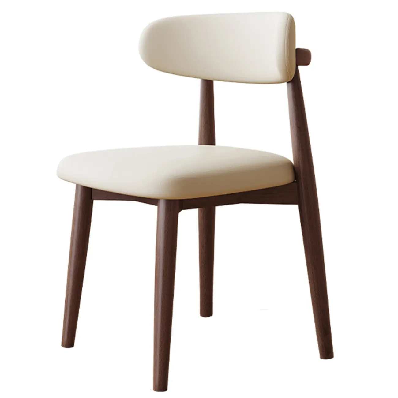 Mid-Century Modern Wooden Dining Chair Set of 2