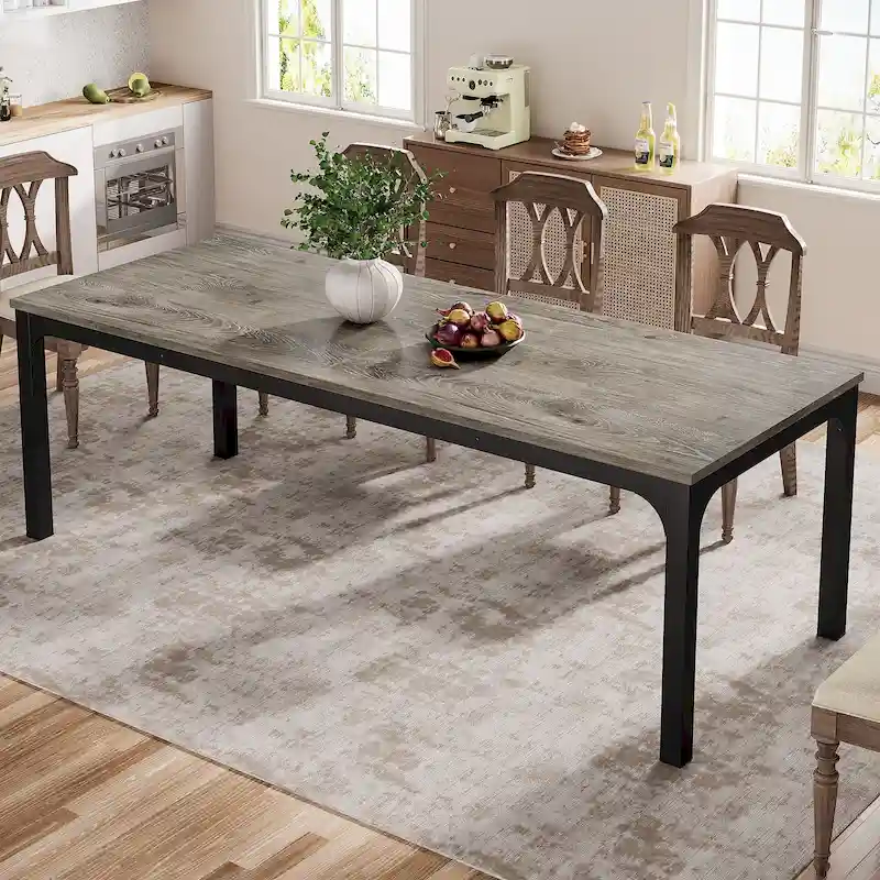 Dining Table for 6-8 Person, 78 inch Long Rectangular Kitchen Dining Table for Living Room
