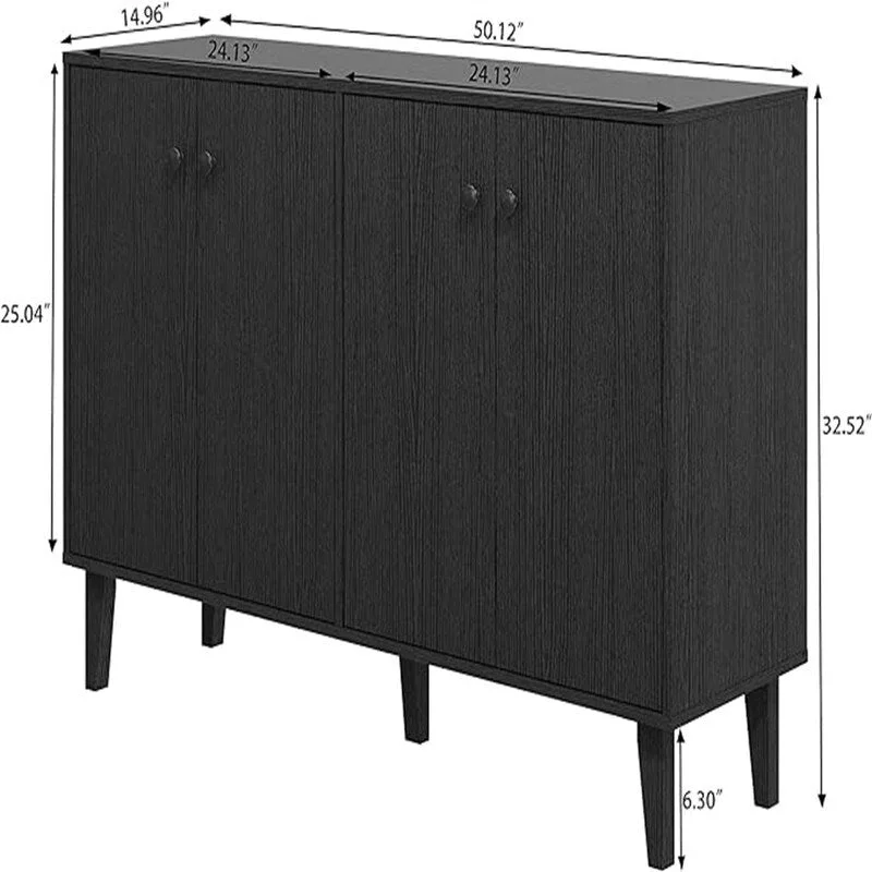 Buffet Sideboard Cabinet - 14.96 D x 50.12 W x 32.52 H