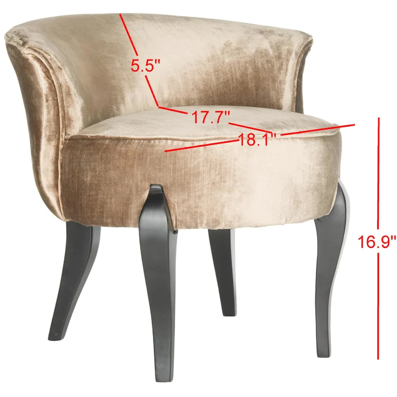 SAFAVIEH Evita Petite Vanity Chair - 23Wx25Dx22H