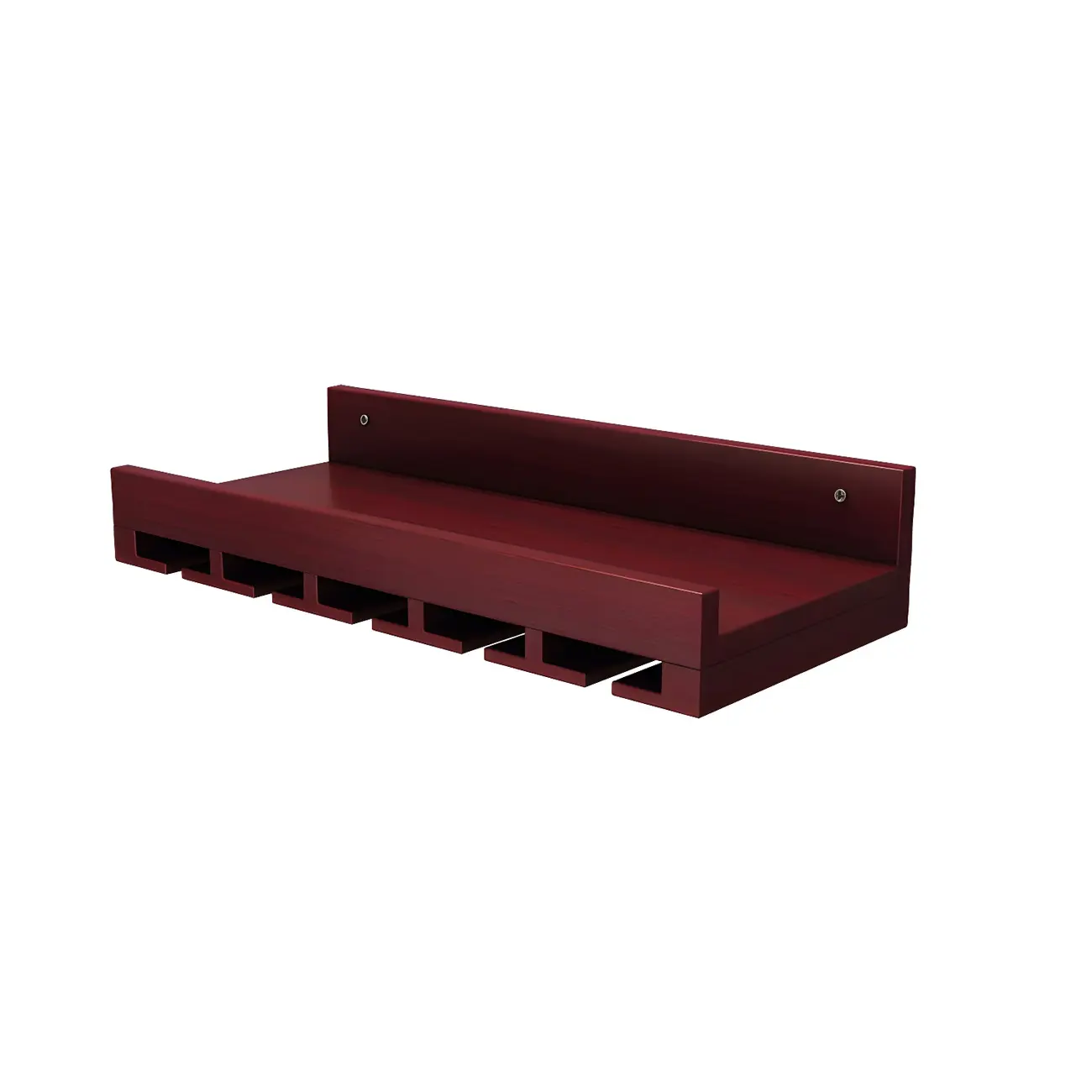 Industrial Wooden Wall Mounted Wine Rack