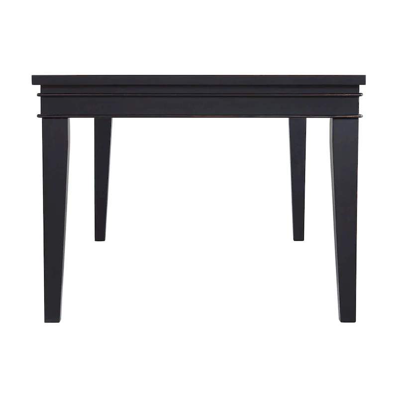 Extendable Dining Table - Antique White & Grey - Seats 6